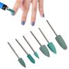 6 stücke Nagel Bohrer Nail art Bohrer Maniküre Schleifen Kopf Nagel Polieren Bits Zubehör