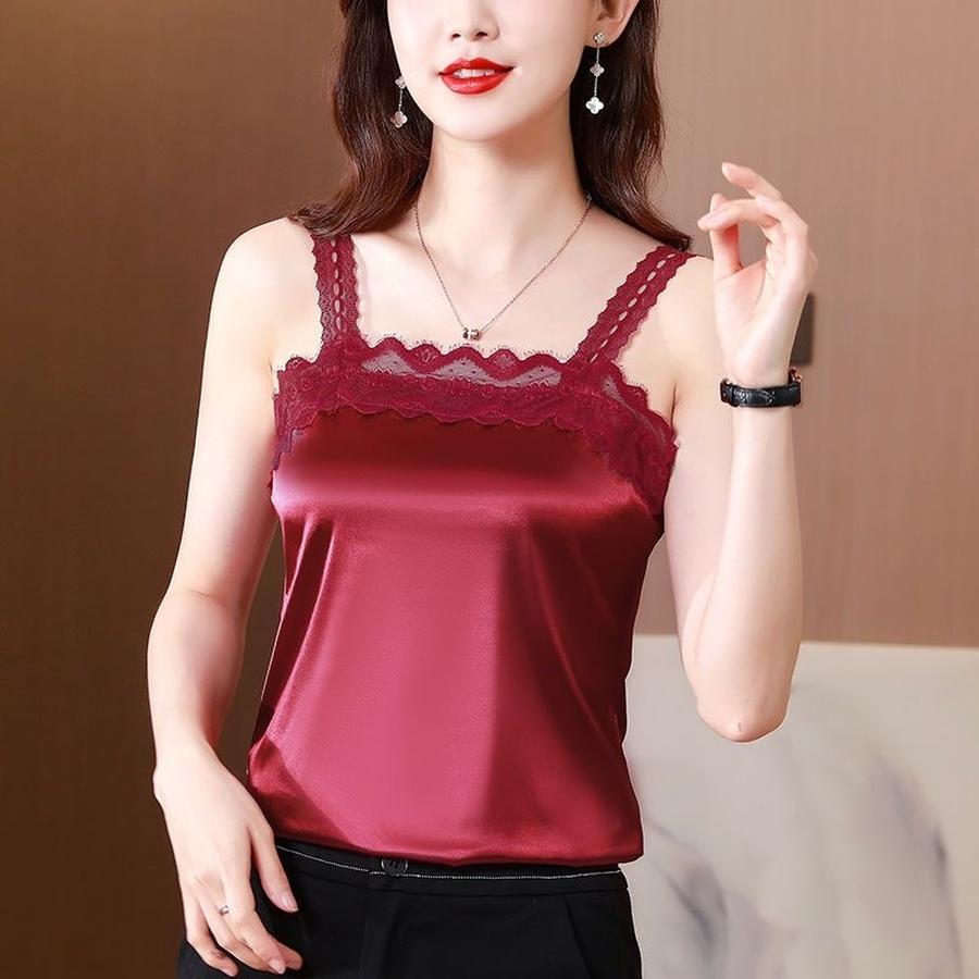 Spitze Trägerloses Weste Damen Sommeranzug Unterwäsche Locker Mode Slim Fit Oberbekleidung Basisschicht Französisches Top