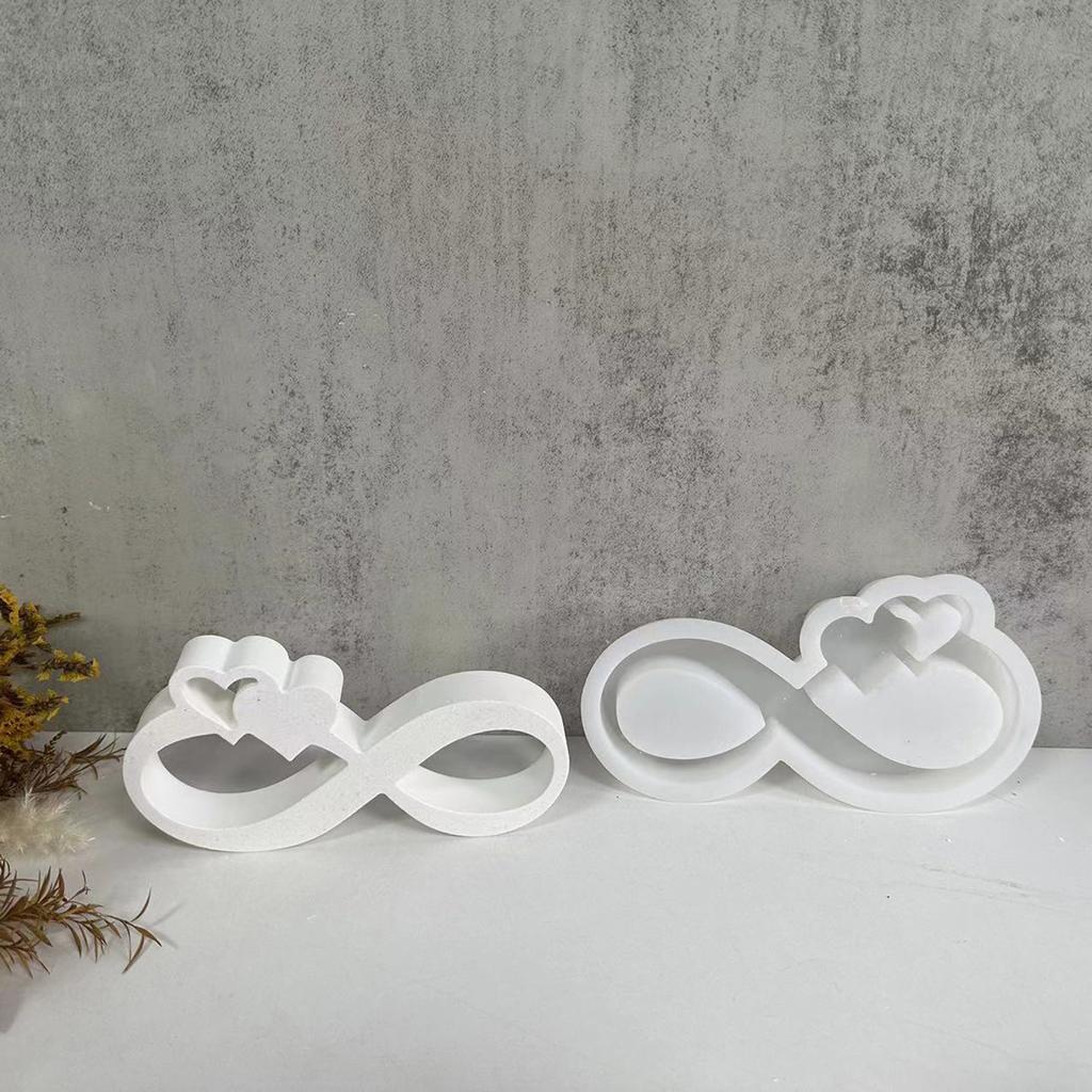 Liebe Schleife Kerzenformen Herz Schleife Resinformen zum Herstellen von Kerzen Seife Schokolade Mousses Fondant Dekorationen