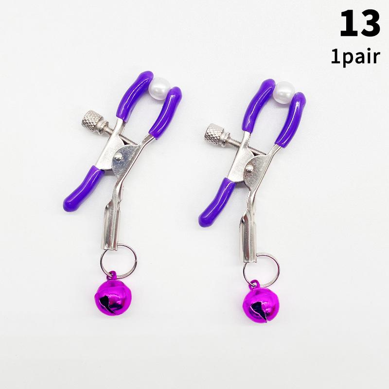 1 Pair Adult Nipple Clamps Metal Milk Clip Breast Clitoris Massage Sex Toy for Couples Novelty Lover Game Female Sex Toys