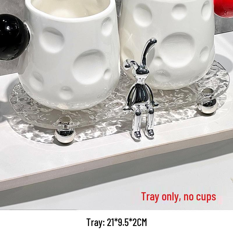 

Luxury Ceramic Toothbrush Holder - Elegant High-End Design for Couples