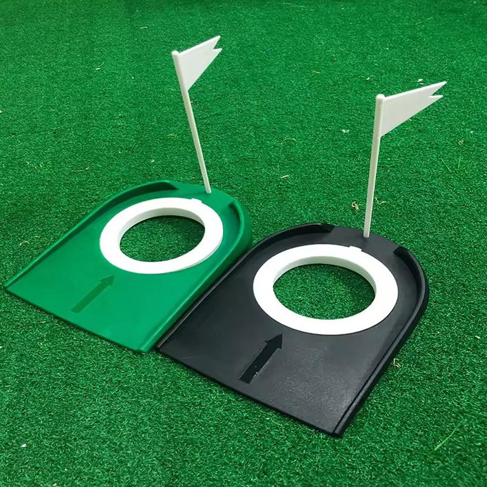 1PC Golf Putting Cup with Flag, Portable Practice Golf Hole Training Aids for Kids Adults Indoor Outdoor Home Office Yard Lawn