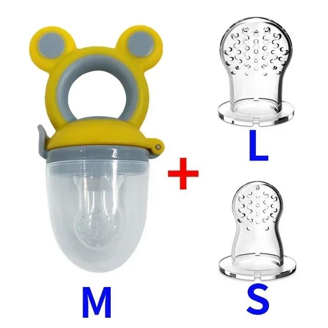 Alimentatore Frutta Cibo Silicone Senza BPA per Bambini Sacchetti Alimentazione Toddler Tettarella Nipple Soother per Neonati Masticatore Alimentazione Neonato