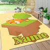 Custom Name Minecraft Adventure Quest Carpet Rug Customizable Soft Washable Anti-Slip Home Living Room Sofa Mats Personalized Rug. 0909408
