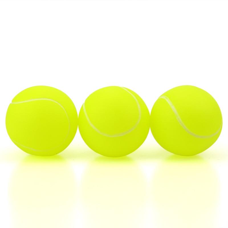 Durable 6.5cm Rubber Ball For Pets Bright Green And Orange