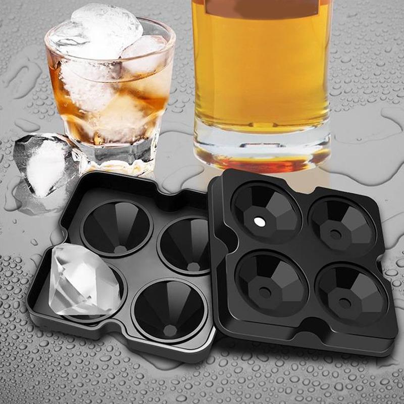 Whiskey Ice Cube Maker Diamond Shape Mold Brick Square Forms For Ice Bar Accessiories Ice Cube Trays Molds Bar Accessiories