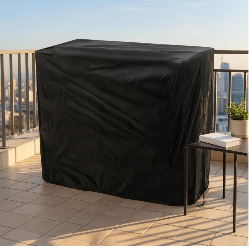 Waterproof Square Grill Cover Dustproof with Drawstring Windproof