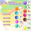 24 Pack Stress Balls Bulk for Kids and Adults-Slow Rising Stress Ball,Mini Colorful Stretchy Ball Sensory Squeeze Balls for Anxiety Stress