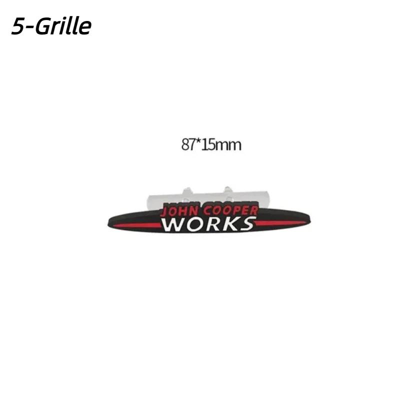 Metal JCW John Cooper Works Emblem Badge Decals For Mi-ni Coopers Clubman Countryman R50 R52 R53 R55 R56 R57 R58 F55