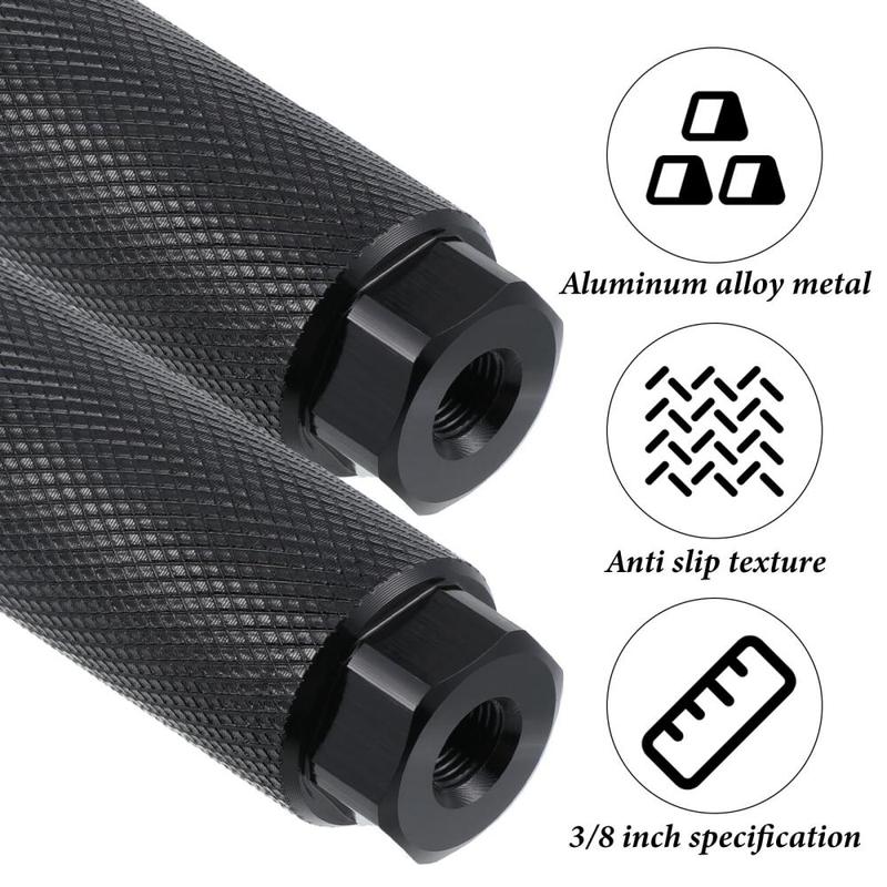 Bicycle Pegs Anti Skid Lead Foot For BMX Bike Fit 3/8'' Axle Footrest-Lever Bike Pegs Aluminum Alloy Bicycle Accessories
