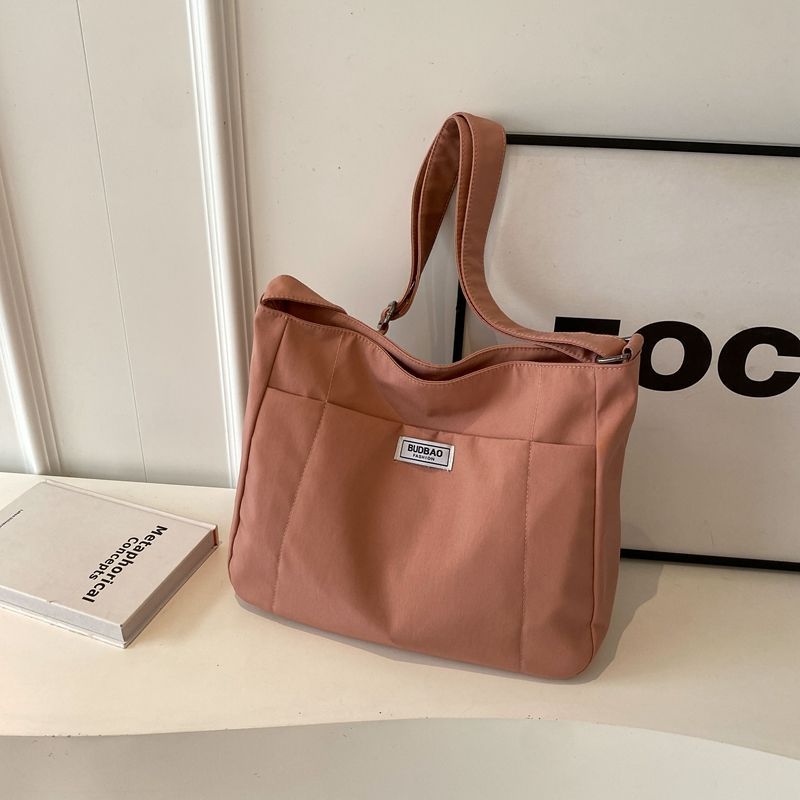 High-value pastoral canvas big bag, popular large-capacity shoulder messenger bag, lazy wind going out backpack