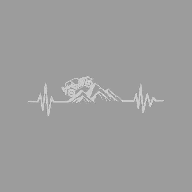 Heartbeat Cross-Country Mountain Bike creative&funny stickers for cartoon fans&lover,high quality for car trucks motorcycles