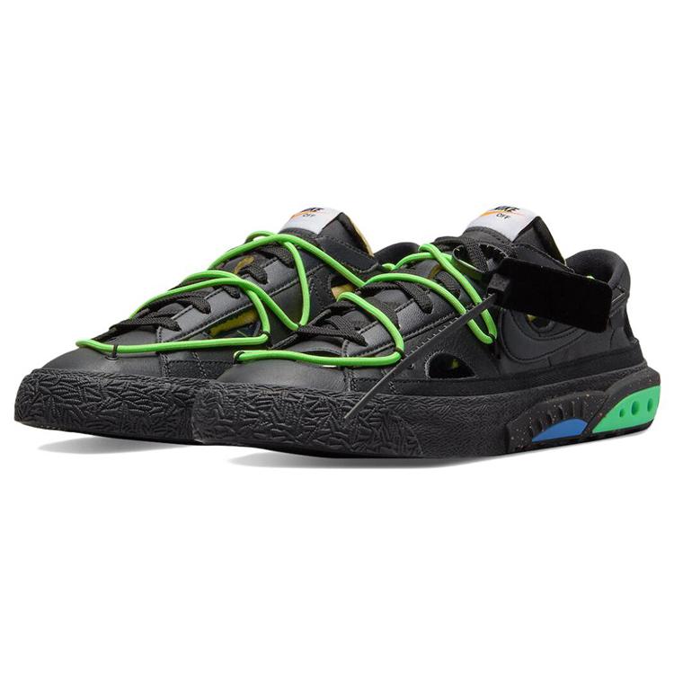 New Nike Blazer Low Off White Black Electro Green DH7863-001