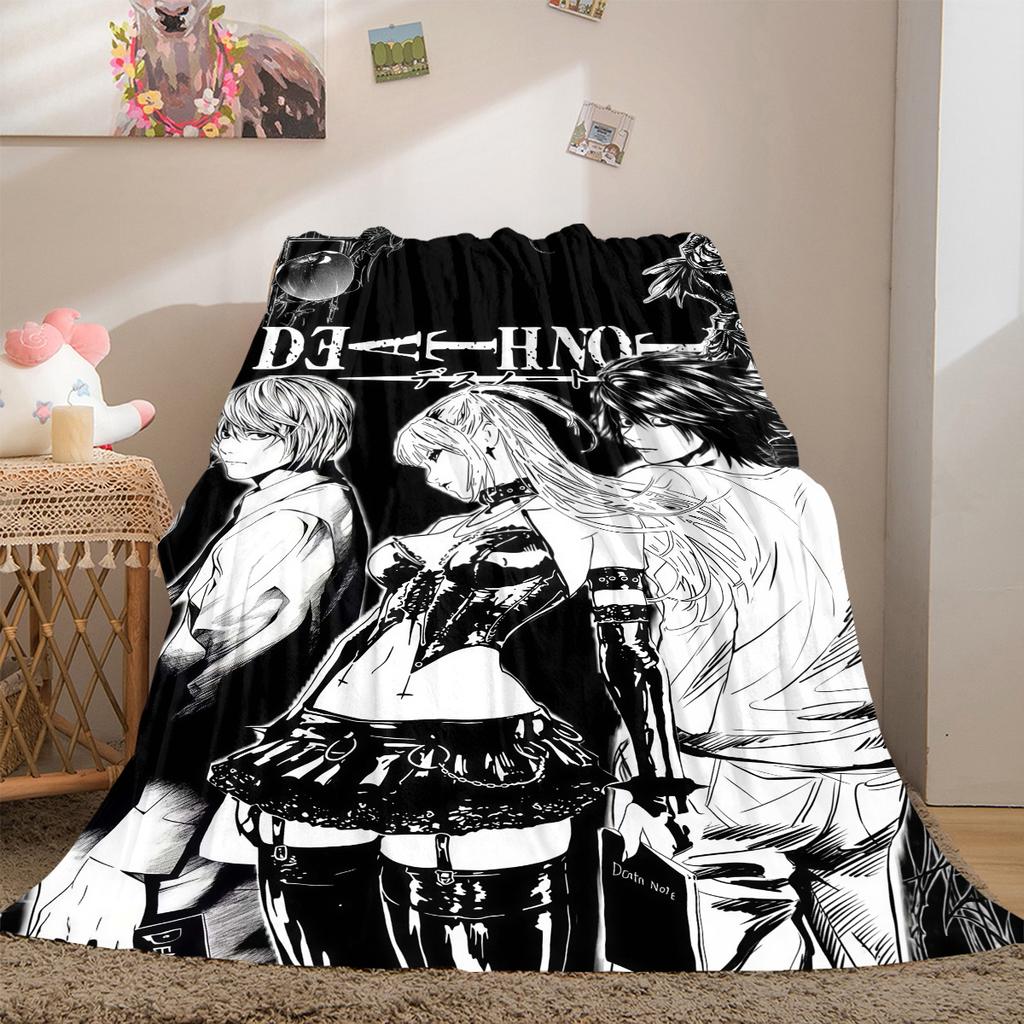 Death Note Amane Misa Luxury Flannel Lightweight Blanket Home Decor Sofa Bed Travel Cover Family Gift LXRa25