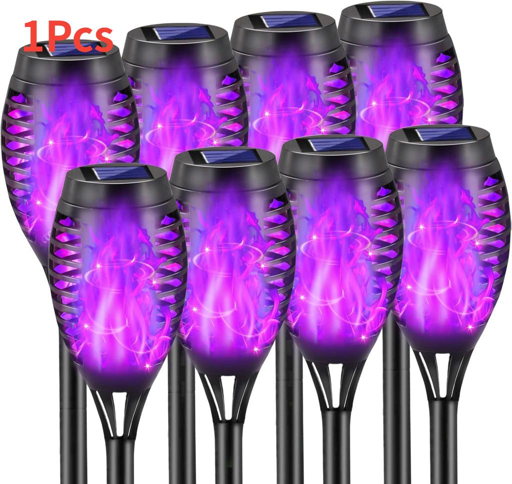 12LED Güneş Alevli Meşale Işığı Titreyen Işık Su Geçirmez Bahçe Dekorasyonu Açık Çim Yolu Bahçe Veranda Zemin Lambası
