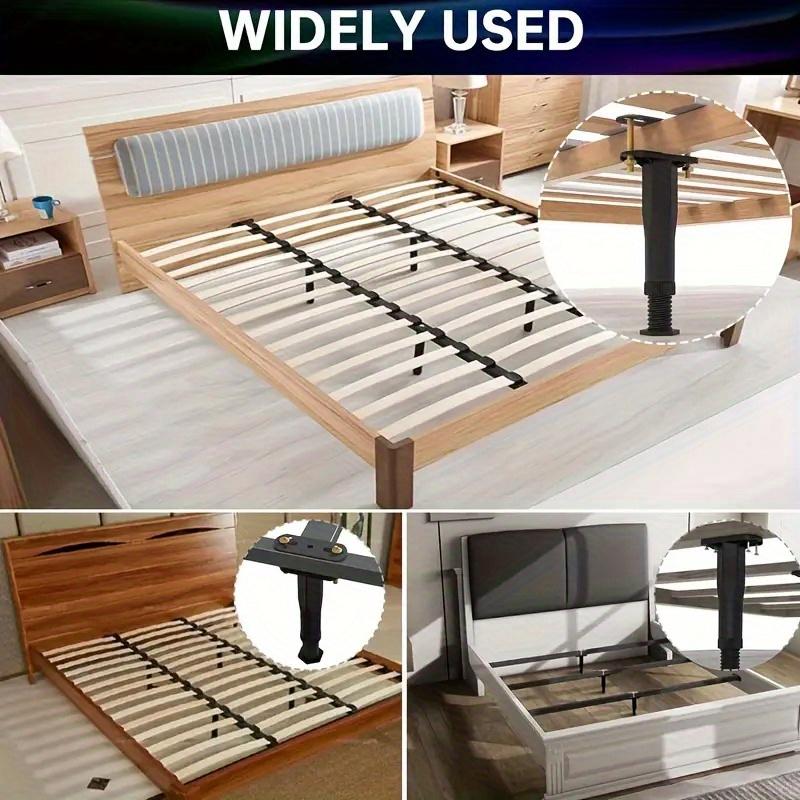 4/8 piezas para camas, sofás, tocadores y otros muebles. Soporte de listones centrales, pies de muebles duraderos, pueden mejorar el agarre. (como soporte auxiliar)