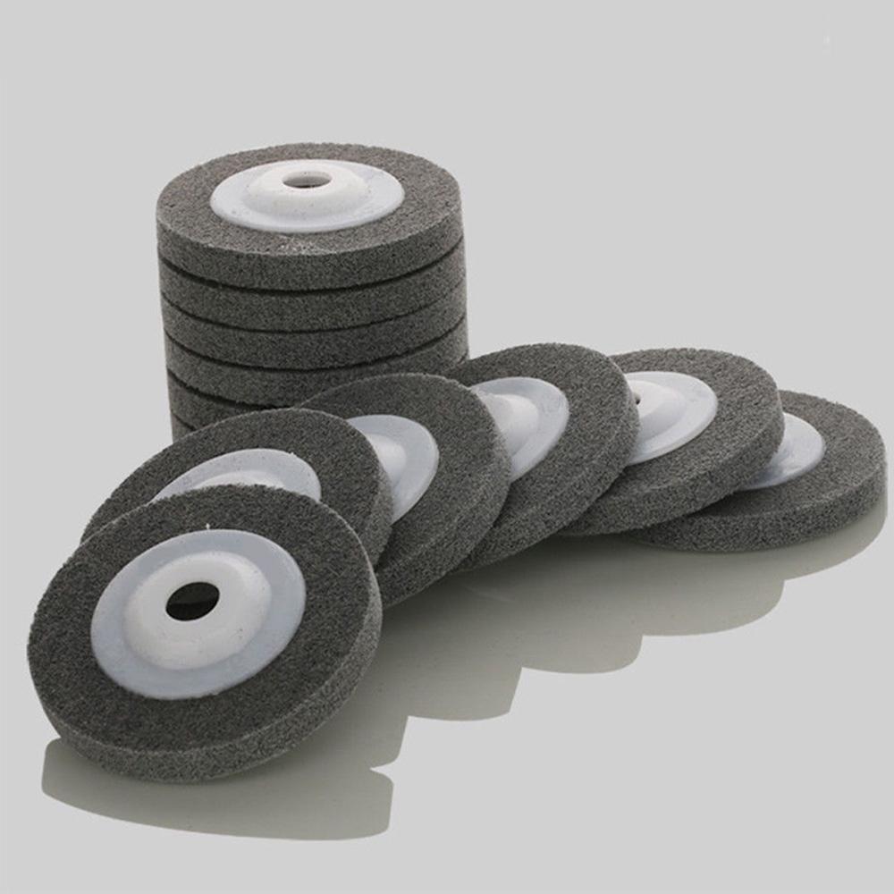 Dark Gray Nylon Fiber Polishing Buffing Wheel Disc Pad For Metal Wood 100mm/ 4