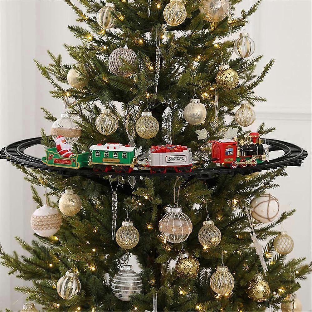 Christmas Electric Train Toy Christmas Tree Scene Decor Hanging Ornament For Festival Holiday New Year Decoration