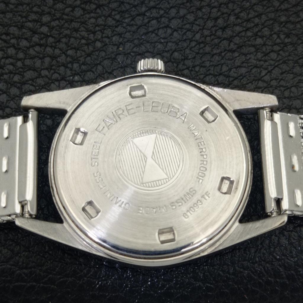 HANDAUFZUG VINTAGE FAVRE LEUBA SEA KING 253 SCHWEIZER HERREN CREMEFARBENES UHRENGEHÄUSE a703730-1