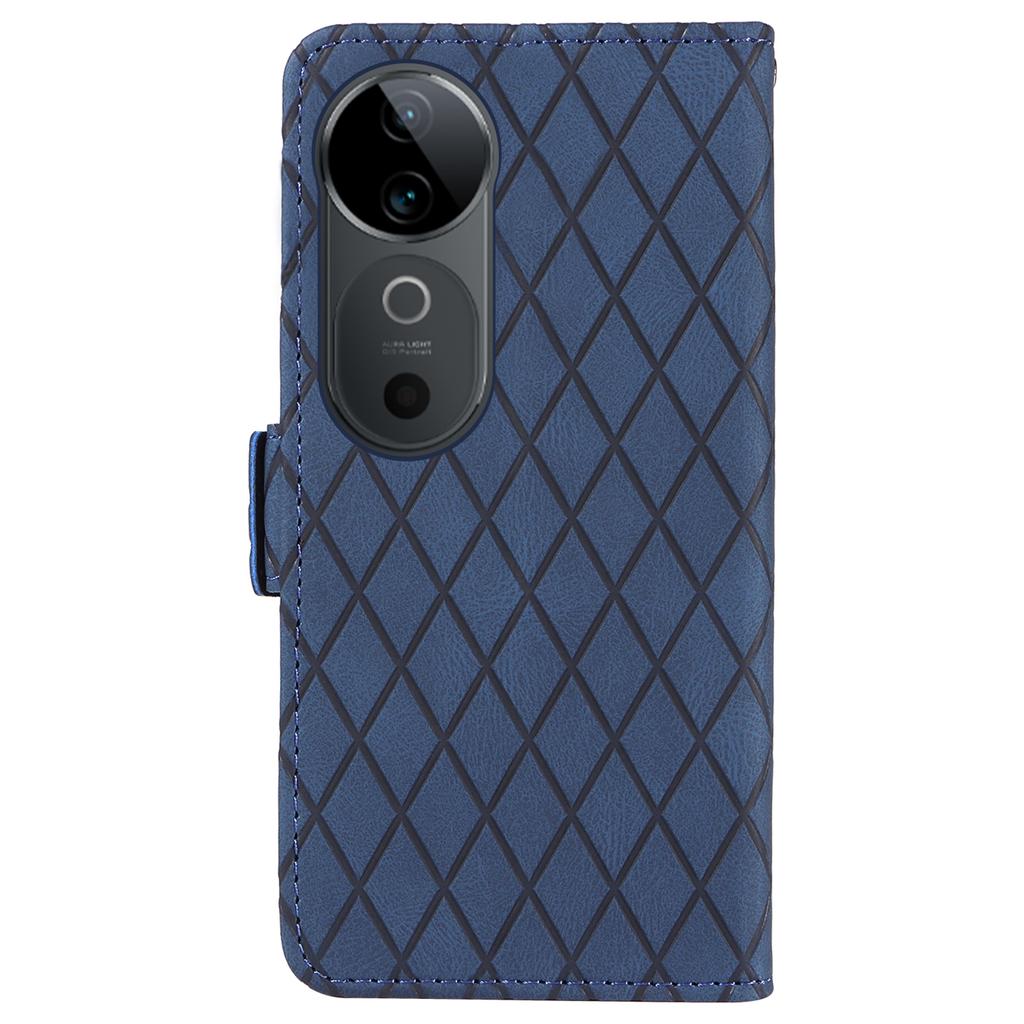 For Vivo S19 5G/V40 5G Case Rhombus Splicing Leather Phone Cover