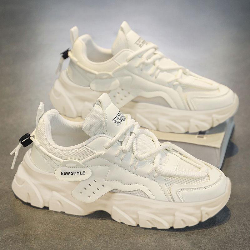 

Large size men s shoes fashion new dad shoes men s mesh running shoes sports shoes casual shoes 46 белый