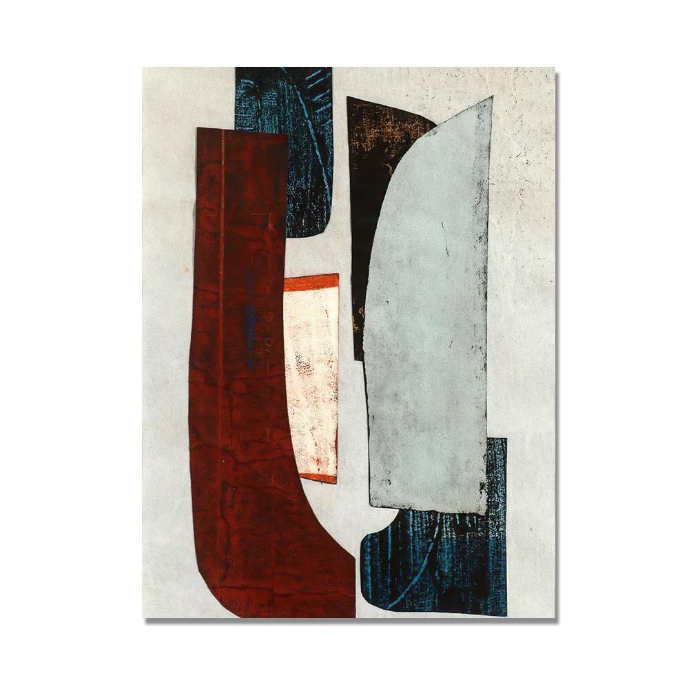 Abstract Retro Black Geometry Posters and Prints Canvas Painting Cuadros Wall Art Pictures for Living Room Home Decor