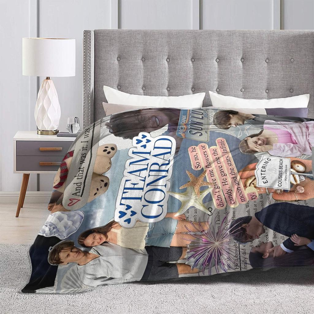 The Summer I Turned Pretty Team Conrad Decken Fleece Super Weiche Überwurfdecken für Zuhause Couch Bett Teppich