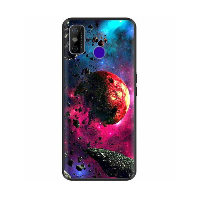 Pentru Tecno Spark 6 Go Husă pentru telefon Husa din silicon moale de desene animate pentru Tecno Spark 6 Go Spark6 Go Negru Tpu Bara de protecție drăguță de desene animate