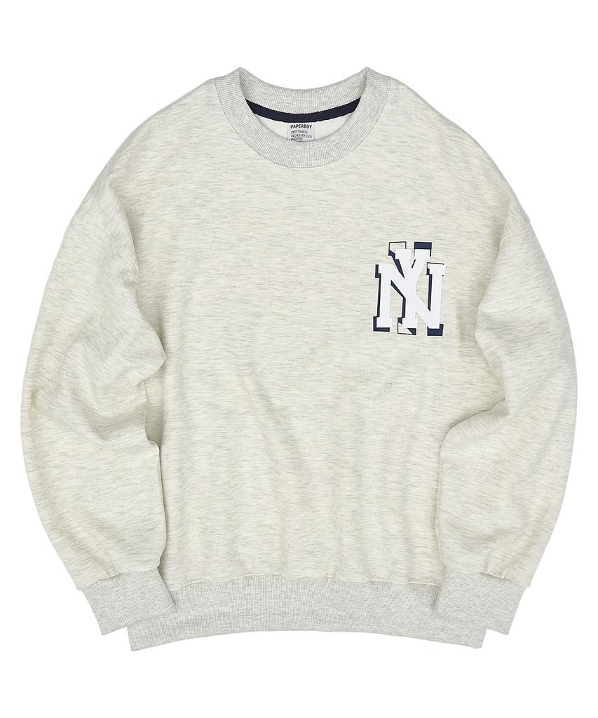 PAPERBOY Ny Simple Logo Sweatshirt - Navy