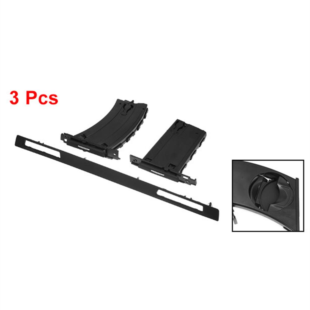 3PCS Car Cup Holder Set Trim Divers Passenger Side for BMW 3Series 51459173463
