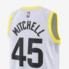 Nike NBA Team Logo Tank Top Fan Edition 22-23 Season Jazz Donovan Mitchell No. 45 Unisex Tops White DN2097-100