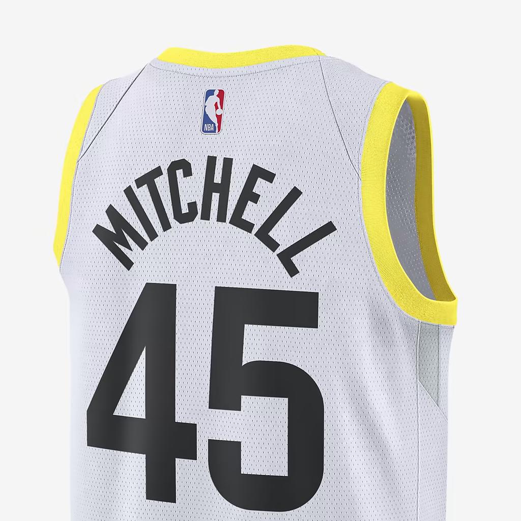 Nike NBA Team Logo Tank Top Fan Edition 22-23 Season Jazz Donovan Mitchell No. 45 Unisex Tops White DN2097-100
