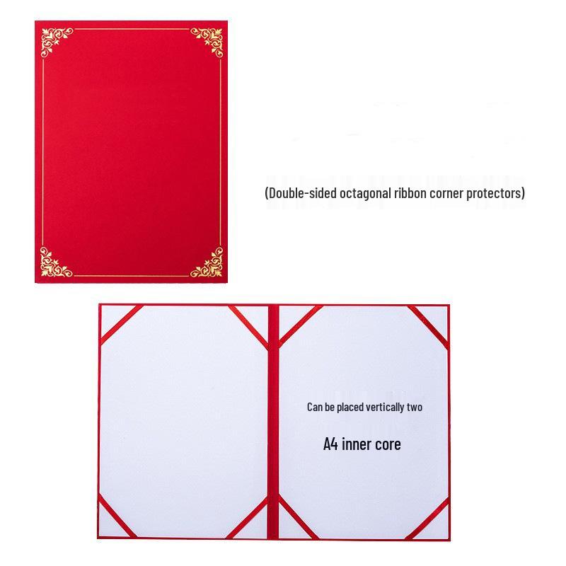 Cross-border Pearlescent Hardcover Blank Award Certificate Cover - High-grade Protective Customizable Shell