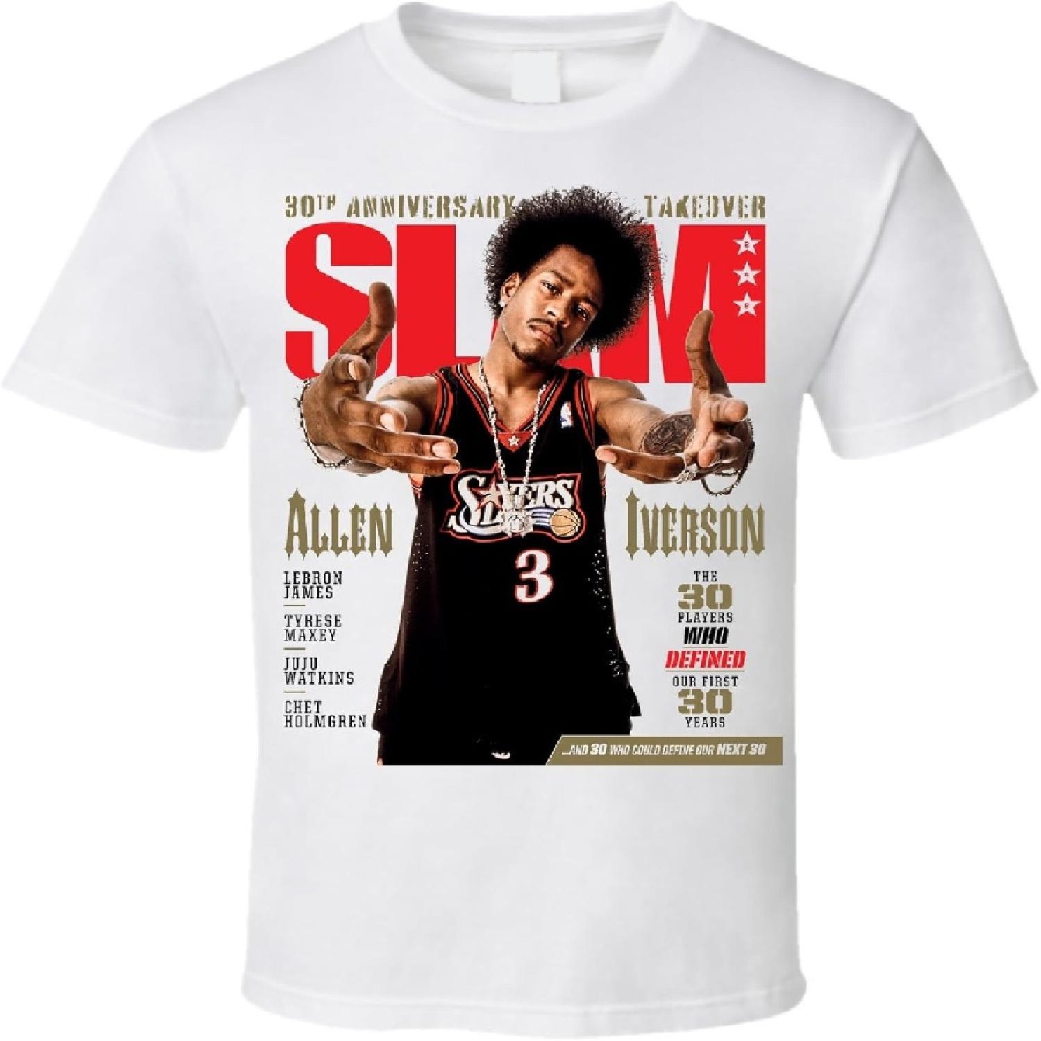 Футболка унисекс Allen Iverson Slam Cover Черная S