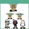 Star Wars Pop Mandalorian Baby Yoda Boba Fett Action Figure Collectible**