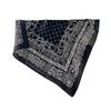 111% Mulberry Silk Premium Sense Paisley Pattern Silk 71 Small Square Scarf Black Cashew Flower Decorative Scarf Scarf