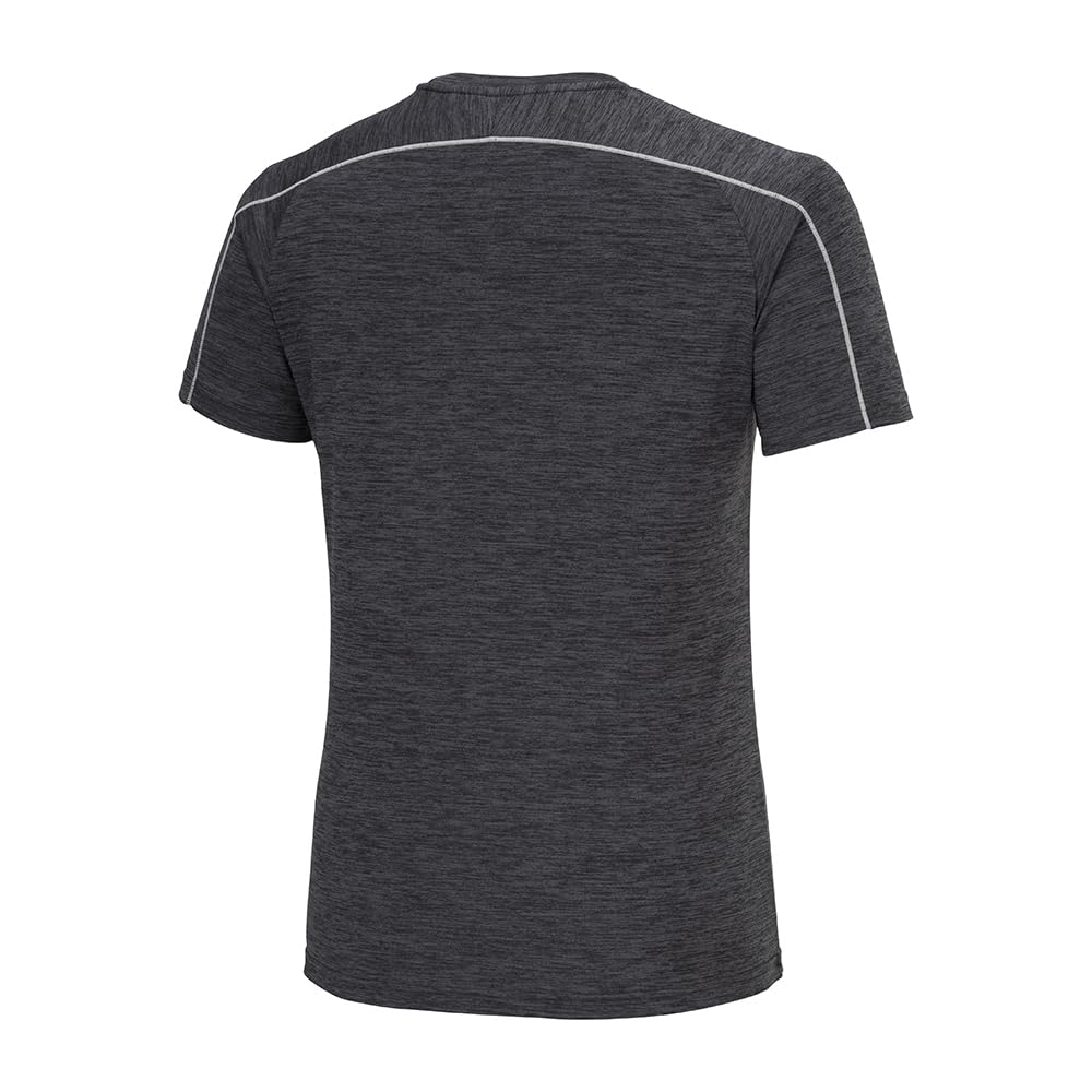 Pure Hyper Short Sleeve Training Charcoal Size K2JAB113 Men's T-Shirt, Heather, L, Sweat-Wicking, Quick-Drying, Antibacterial, Odor-Resistant,