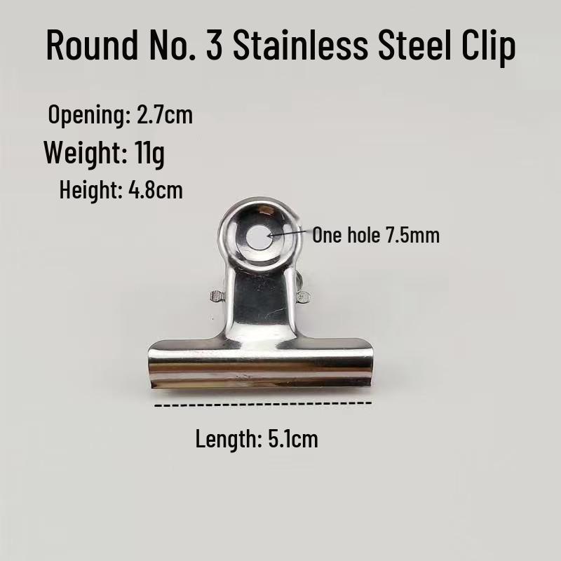 Stainless Steel Office Stationery Folder & Ticket Clip