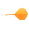 Cuesoul ROST T19 Shaft Integrated Big Standard Orange Clear Large Size Two-Tone Dual-Material Flights, Shape, 3-Club Set, Flights, Shafts,