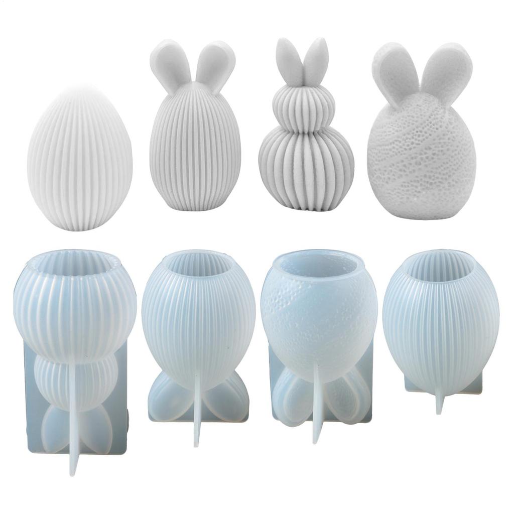 Osterhase Ei Form Aromatherapie Kerze Gips Silikonform Silikon Osterhase Ei Harz Gießform Handwerk Ornament