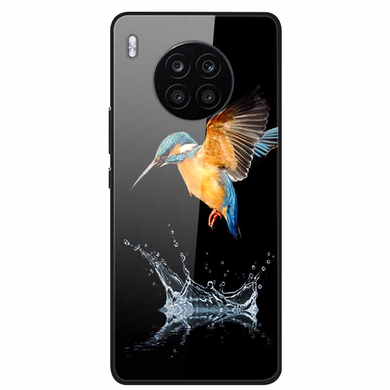 Tempered Glass Cases For Honor 50 Lite Covers Protective Fashion Hard Back Cover for Huawei Honor 50 Lite Phone Cases 50Lite Bag