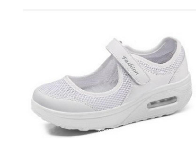 2024Wish Women's Summer Mesh Travel Shoes with Magic Tape, Plus Size Available