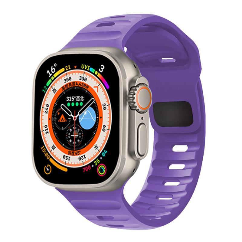 Silicone Strap For Apple Watch ultra Band 44mm 49mm 45mm 42mm 40mm 41mm 38mm sport correa bracelet iwatch Series 2 7 6 3 se 8 9