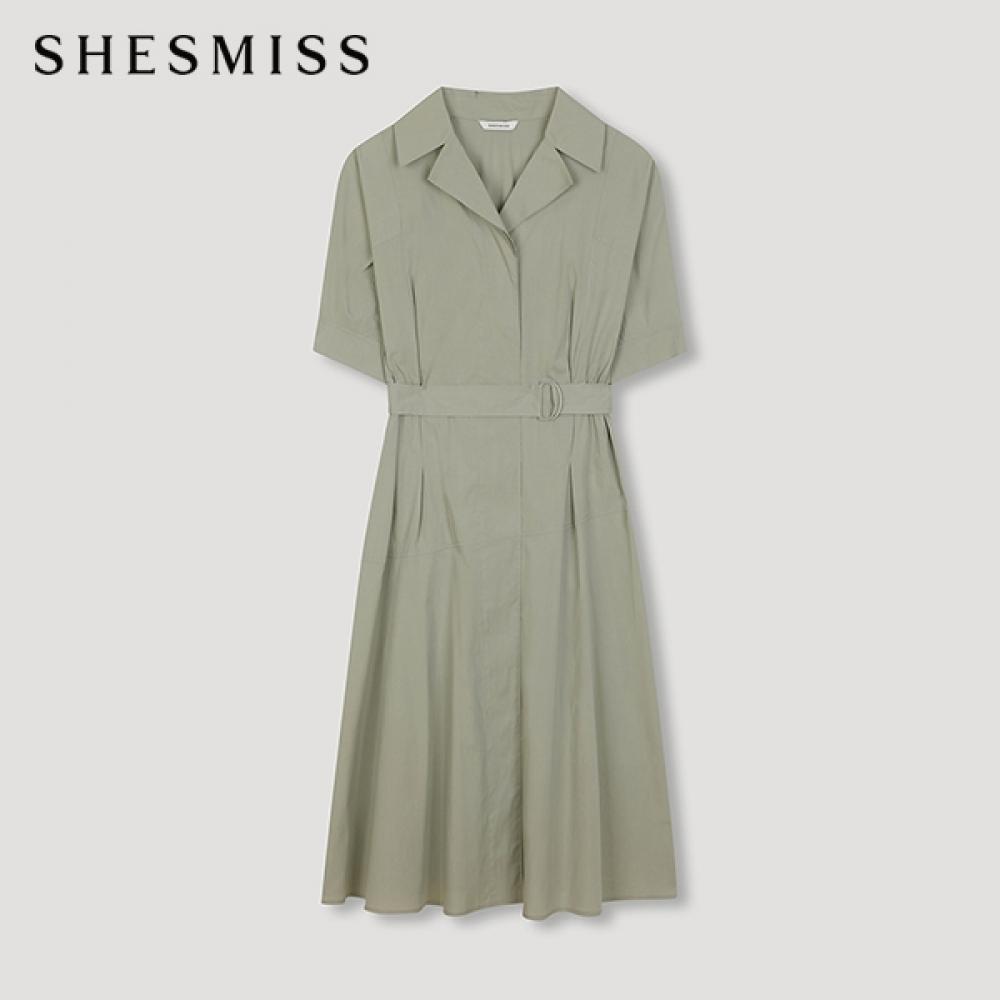 

She S miSS Smoke Banding Shirt dreSS Swwopn22070 Lk light khaki/55
