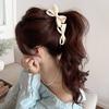 Korean Bow Banana Clips For Women Sweet Bowknot Ponytail Hairpins Hair Clamps Clip Barrettes Elegant Party Hair Accessories New