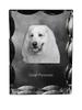 Pyrenean Mountain Dog, Pyrenean – Crystal with a Picture of a Dog, Glass Statuette with a Picture |