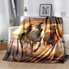 3D Print Cartoon Pentium Horse Flannel Blanket,Multi-purpose Holiday Gift Blanket Warm And Soft Blankets All Seasons