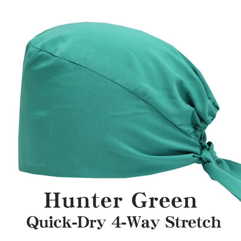 Customized Solid Color Dental Doctors Cap Women Men Nursing Hat Laboratory Pet Vet Breathable Medical Scrub Caps with Buttons