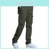 Arbeitskleidung Herren Baumwoll-Canvas Cargohose Mit Mehreren Taschen Für Bau Und Freizeit