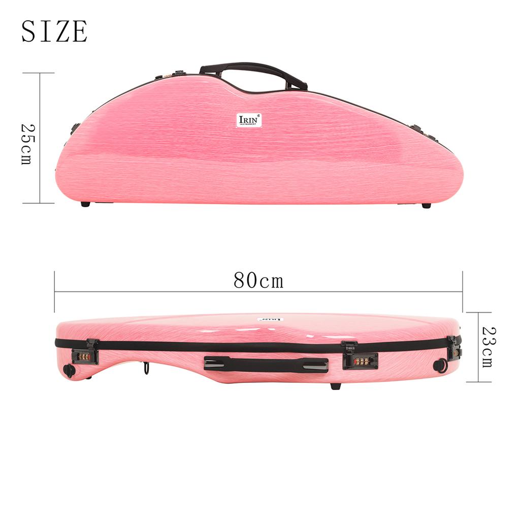 M MBAT 4/4 Violin Case Carbon Fiber Violin Case Wear-resistant Compression-resistant Double Shoulder Strap Hygrometer Parts